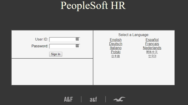 peoplesoft human capital management abercrombie